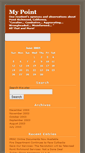 Mobile Screenshot of mypoint.bluehighways.com
